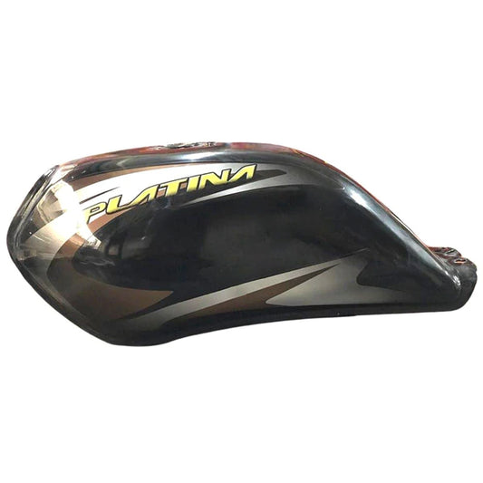 Petrol Tank for Bajaj Platina BS4 Comfortec | Black & Silver or Grey