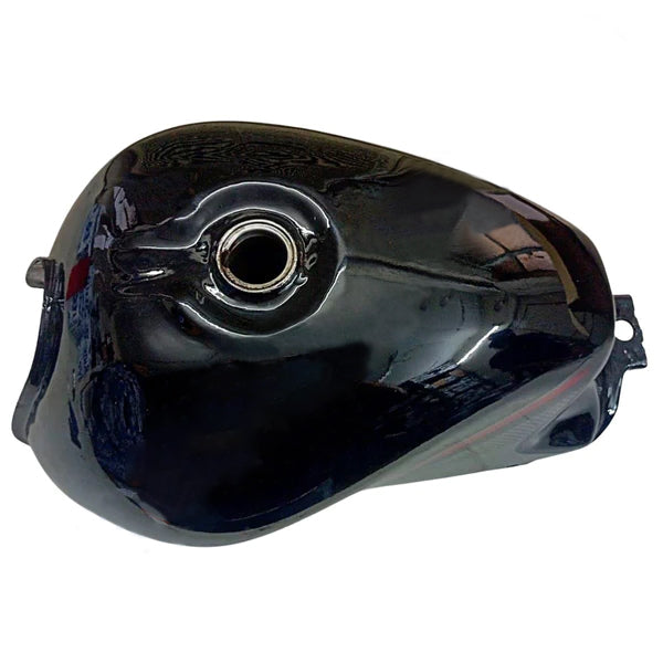 Ensons Petrol Tank for Honda Shine BS4 | Black with Red Sticker