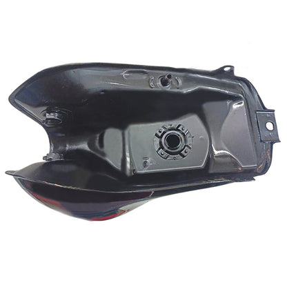 Ensons Petrol Tank for Honda Shine BS4 | Black with Red Sticker