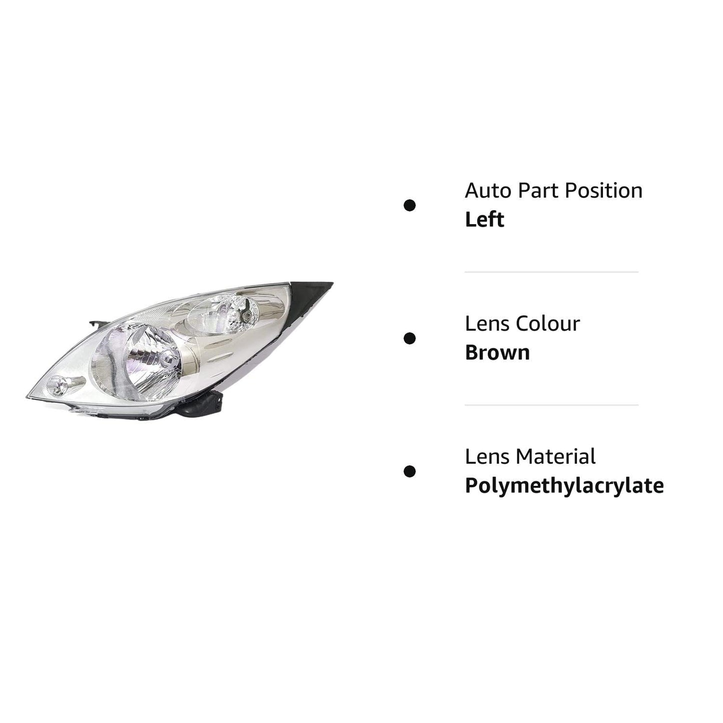 Chevrolet Beat Left Side Headlight Assembly, Brown