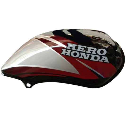 Petrol Tank for Hero Passion Plus  (Black/Red)