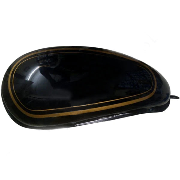 Petrol Tank for Royal Enfield Bullet 500 BS6 (Black/Golden) After Mar 2020 Model -(OEM)