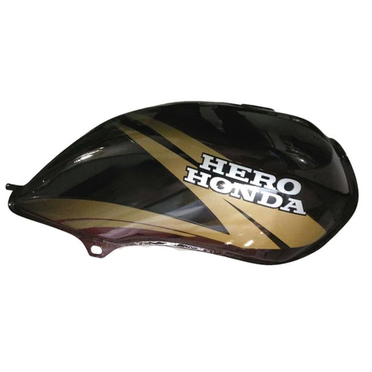 Petrol Tank for Hero Passion Plus  (Wine Red/Golden)