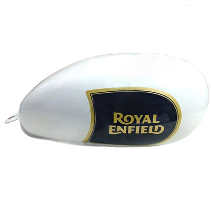 Ensons Petrol Tank for Royal Enfield Bullet 500 BS4 White |  After 2017 to Mar 2020 Models
