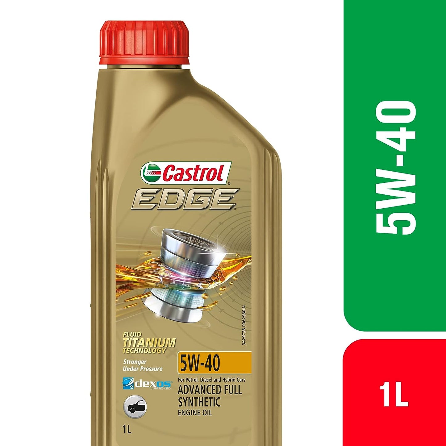 Castrol EDGE 5W-40 Full Synthetic Engine Oil 1L | Compatible with Car