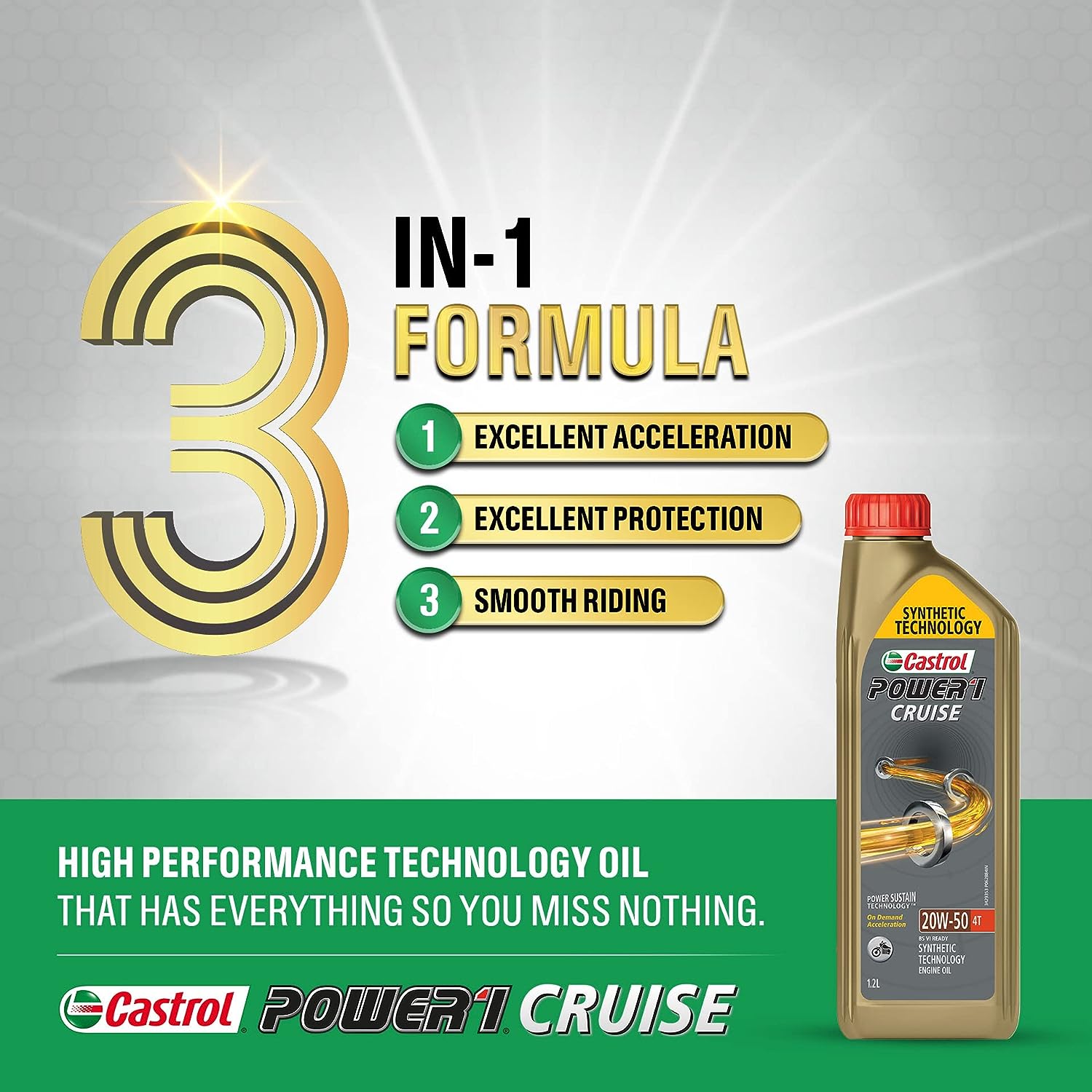 Aceite Castrol Power 1 Racing 5W40 4L - EuroBikes
