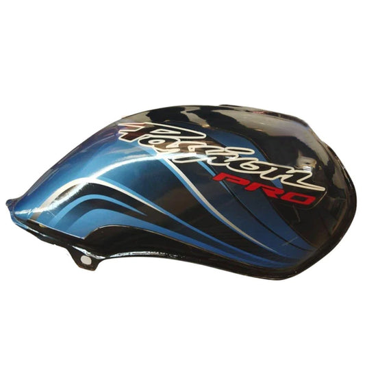 Petrol Tank for Hero Passion Pro  (Black/Blue)