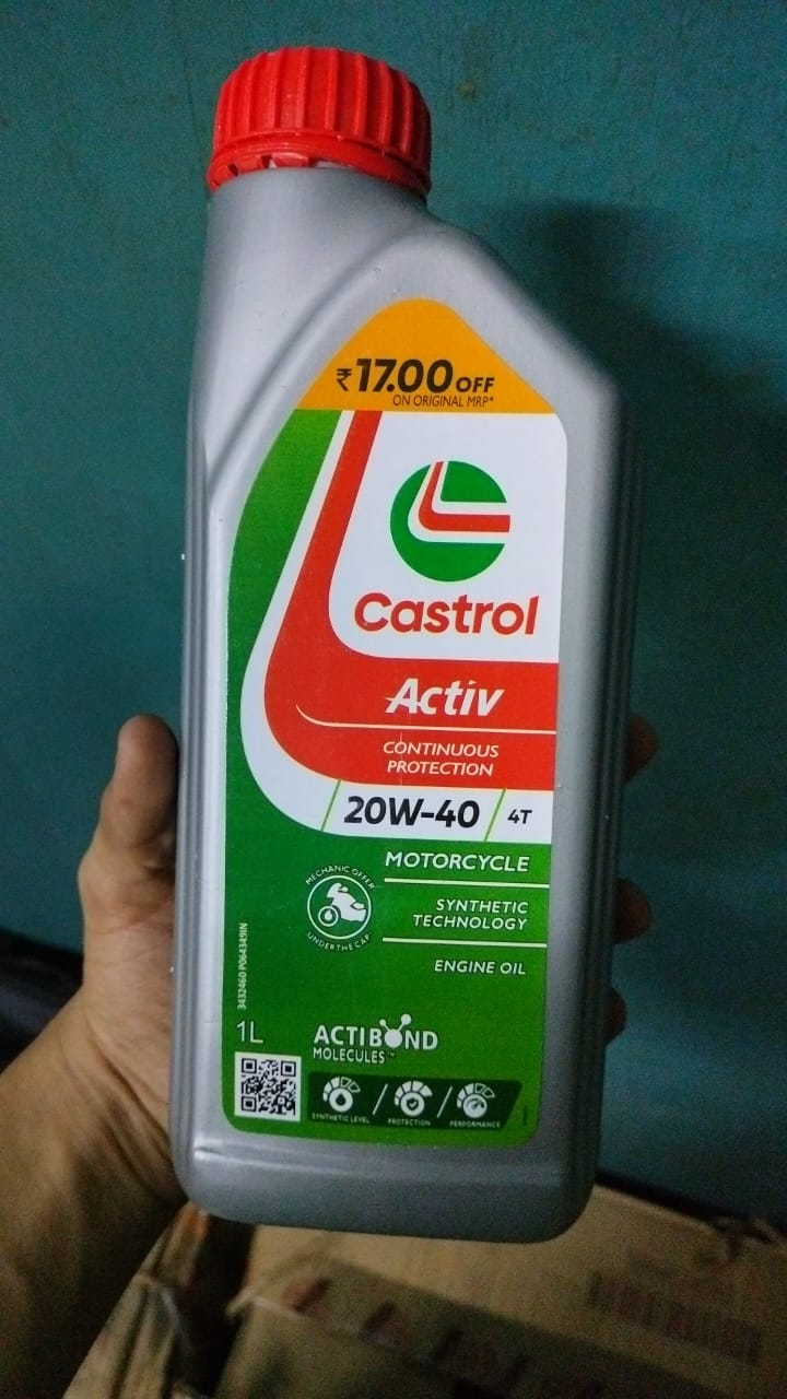 Castrol Active 4T 20W-40 1L Oil Filler Cap