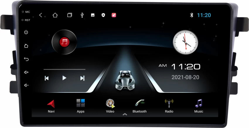 Suzuki Ritz Wireless CarPlay & Android Auto 9inch 1280P HD Car Android Display with Gorilla Glass | Android 13 | TS-7 Processor | 1GB RAM & 32GB ROM - AHD Camera & Frame Included