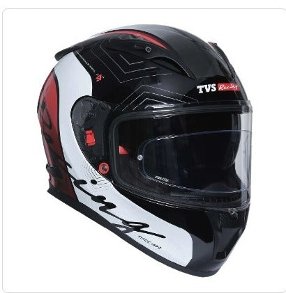 TVS Racing Dual Visor Helmet For Men Anti Fog Pin Lock