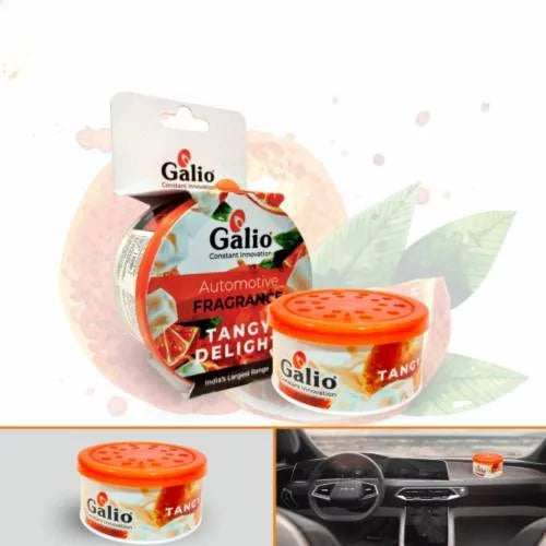 Galio Car Air Freshener Tangy Delight Gel Based (65g-Pack 1)