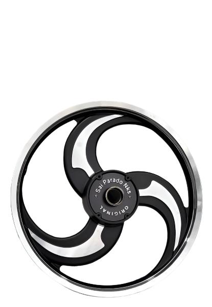 3 S Blade Model Black Alloywheel For Double Disc