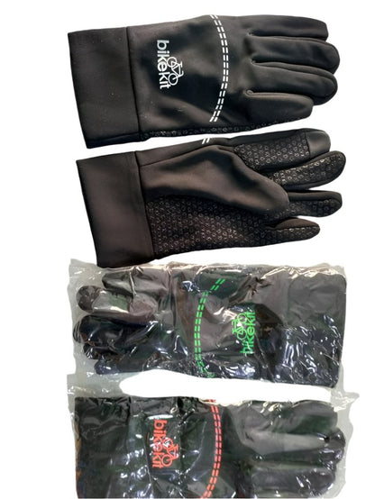 BIKE KIT MOTORCYCLE RIDING GLOVES FOR MEN Full Finger (Black)