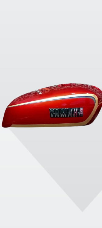 YAMAHA RX100 RX135 FUEL TANK COMPLETE BODY KIT/SIDE PANEL SET (Dark Red)