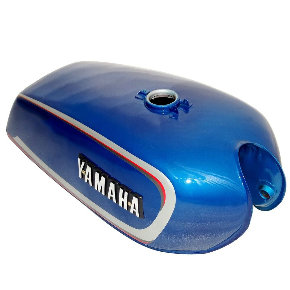 Yamaha Rx100 Rx125 Blue Petrol Fuel Tank