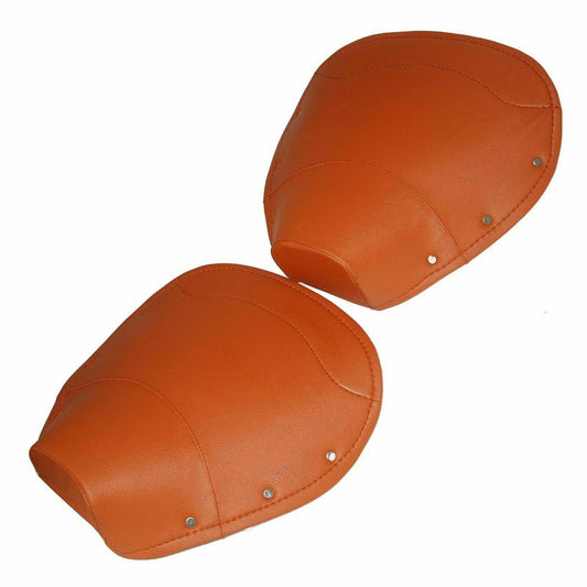 Front & Rear Saddle Seat Cover Set Tan Colour Lambretta Li Series 1 2 3 @CA(Various colors available)