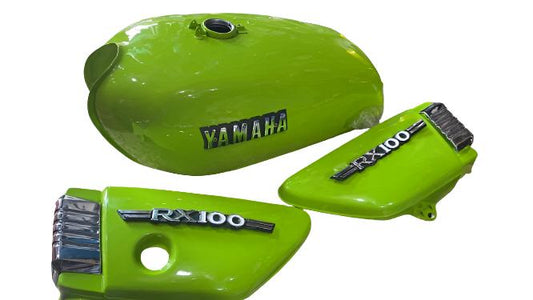 Yamaha Rx100  Blue Petrol Fuel Tank With Side Panel