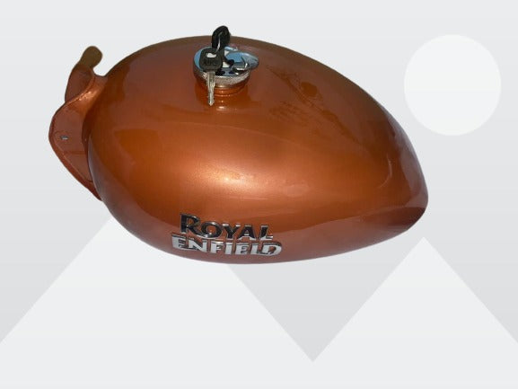 Fuel Tank of Royal Enfield Bullet Electra , Model Yr 2009 - 350cc - Tank , Mono, Lock & Pad (OEM)