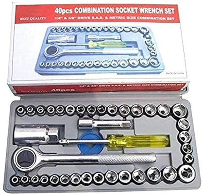 Device 40 in 1 Pcs Hex Wrench Tool Screwdriver and Socket Kit Set