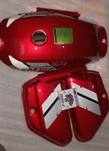 Hero Honda CD100SS Petrol Fuel Tank with Lock & Panel with Monogram