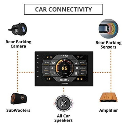 Android 8-1 with Gorilla Glass & IPS Display Car Stereo Double Din (2 GB/ 16 GB) (with Camera) (2GB)