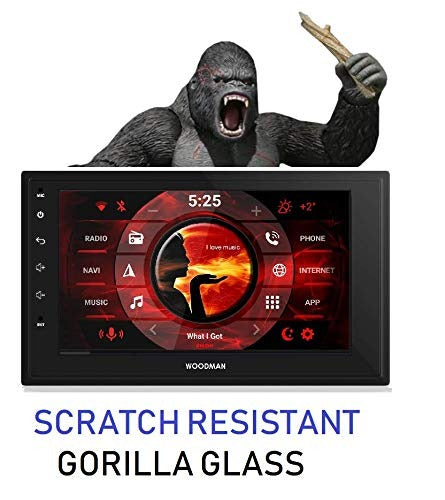 Android 8-1 with Gorilla Glass & IPS Display Car Stereo Double Din (2 GB/ 16 GB) (with Camera) (2GB)