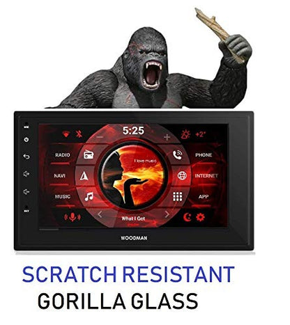 Android 8-1 with Gorilla Glass & IPS Display Car Stereo Double Din (2 GB/ 16 GB) (with Camera) (2GB)