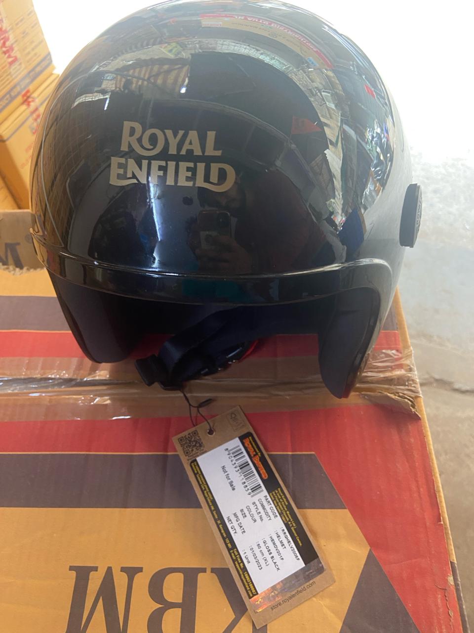 Royal Enfield Bullet Helmet Half Sleeve Black ragillyspare