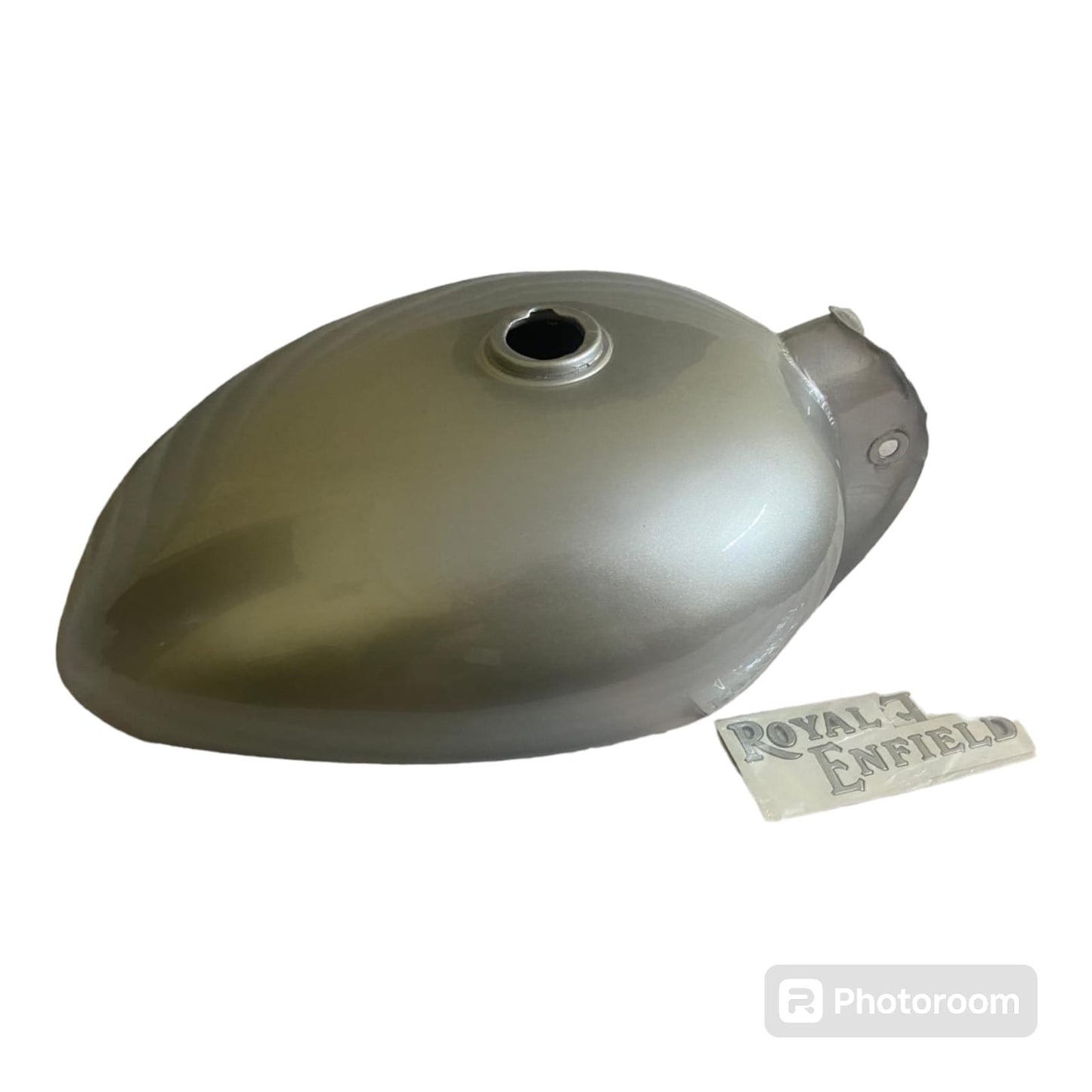 Petrol/ Fuel Tank Assembly With Sticker For Royal Enfield Electra (OEM) (Silver)