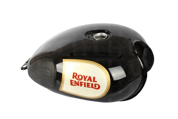 Petrol/ Fuel Tank Assembly With Sticker For Royal Enfield Classic 500  ( Black - BS4 )