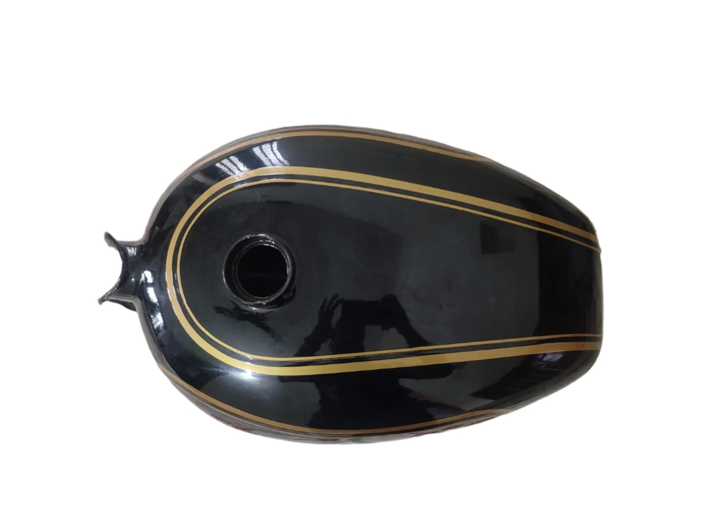 Royal Enfield Old Bullet Petrol Fuel Tank with Monogram - Black , 350 Classic - OEM