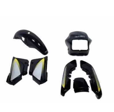 Hero Splendor Plus Special Edition Golden Visor, Mudguard, Side Panel & Tail Panel