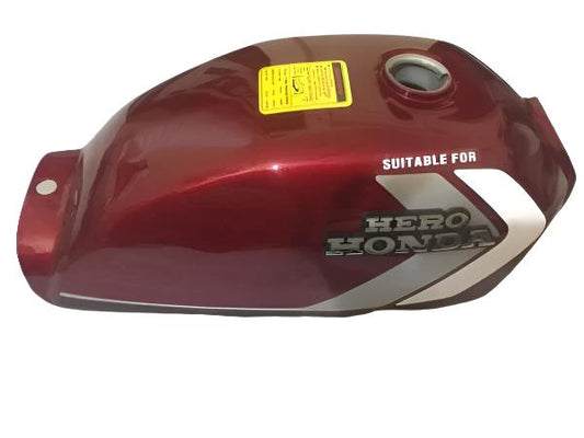 Hero Honda CD100 Petrol Tank (Wine Red & White)