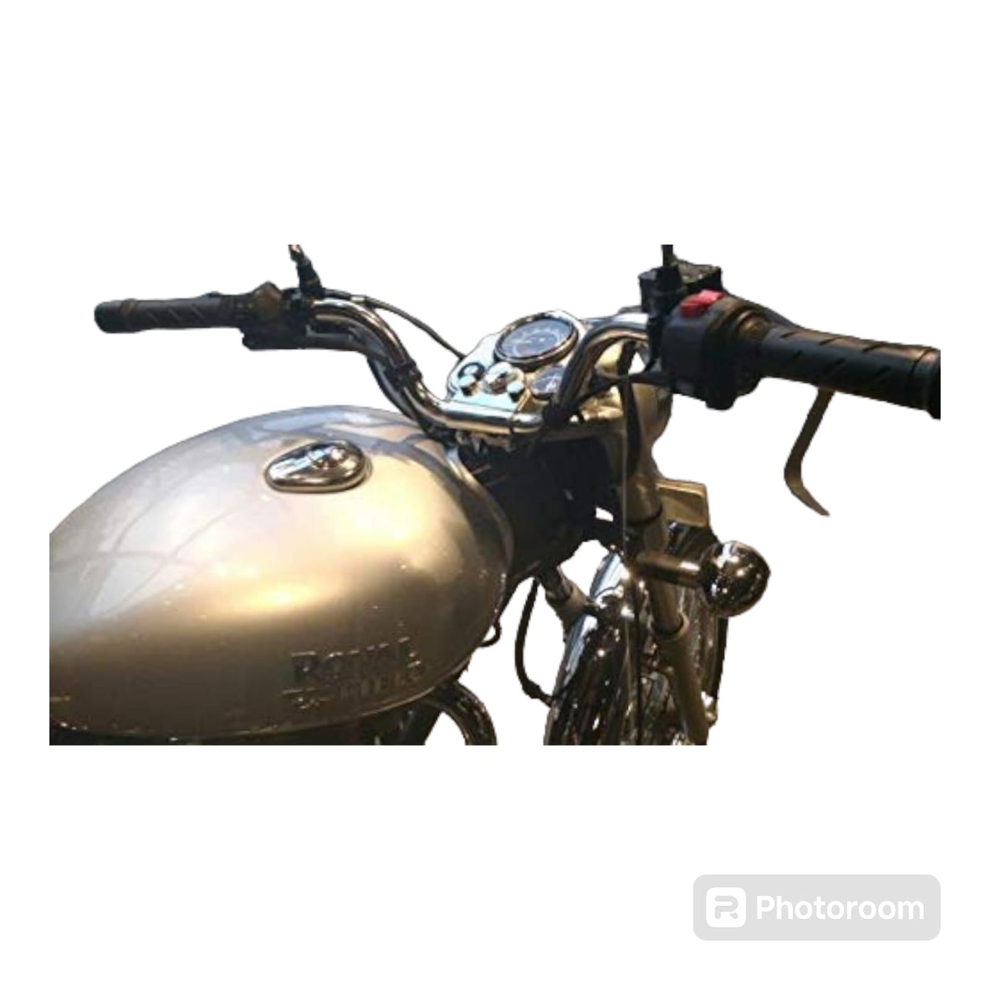 Petrol/ Fuel Tank With Sticker For Royal Enfield Electra (OEM) (Silver)