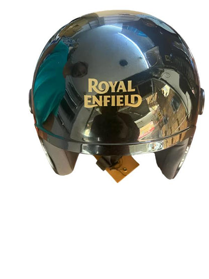 Royal Enfield Bullet Helmet ( Half Sleeve - Black )