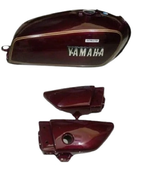 YAMAHA RX100 RX135 FUEL TANK COMPLETE BODY KIT /SIDE PANEL SET & 2 Locks