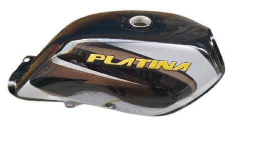 Petrol Tank for Bajaj Platina 100 (Black/White)