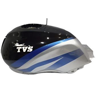 TVS Victor Glx Fuel Tank BLACK and BLUE