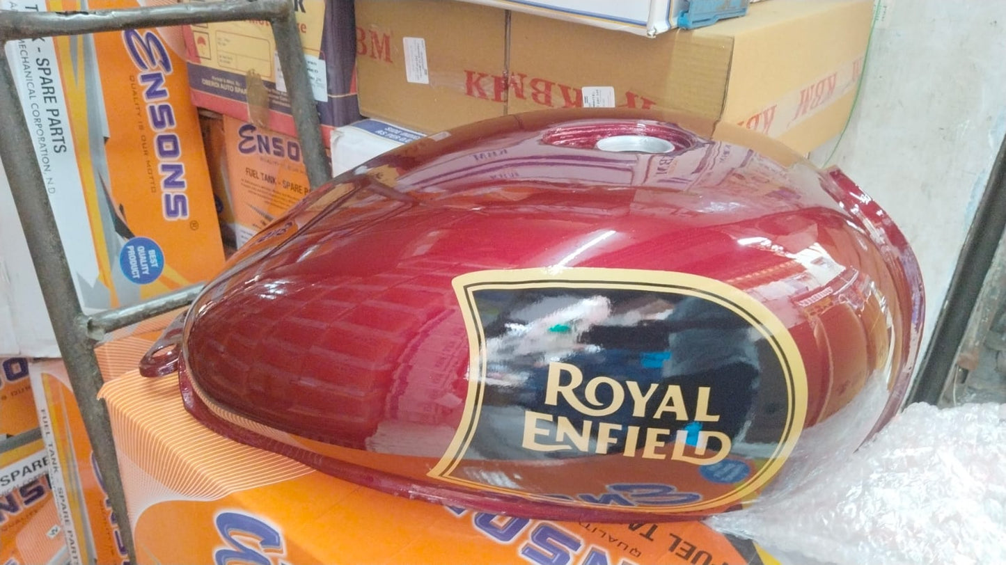 Bullet Petrol Fuel Tank - BS3/BS4 CHERRY RED / WINE RED