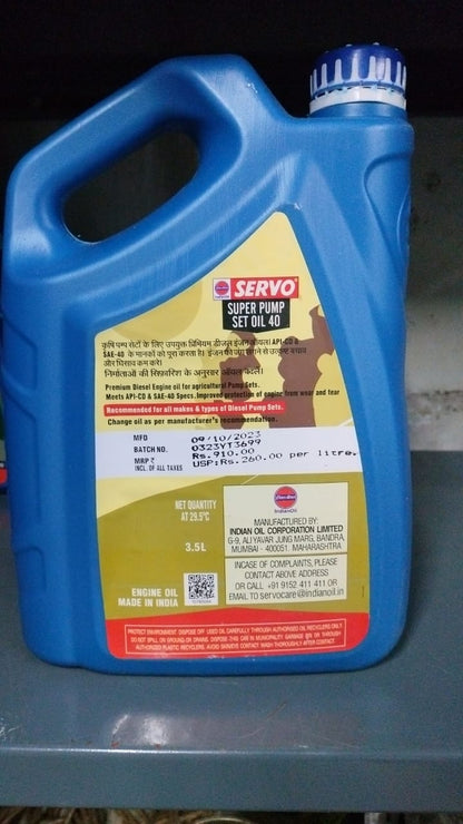 Servo Super Pump Set Oil 40 - 3.5L