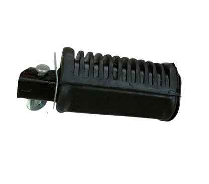 Black MS And Rubber Hero Splendor Bike Rear Foot Rest, For Motorcycle, Size: 3.5X11cm