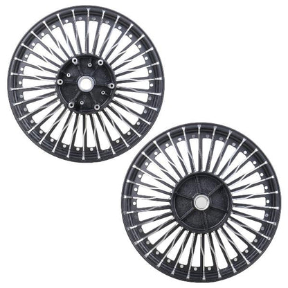 Ragilly Bike Alloy Wheel 19/19 Inch Blue and Black-Royal Enfield Thunderbird 350 Type 1 (Set of 2)