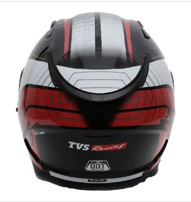 TVS Racing Dual Visor Helmet For Men Anti Fog Pin Lock