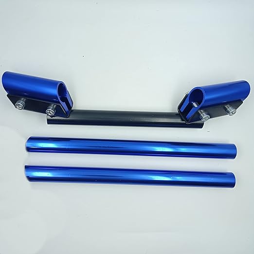 GF GOLDEN FOX 3 Piece Universal Handle Bar for All Hero Splendor Bikes (Blue On Black)