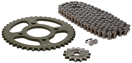 DIGICOP H-1016 Quadra Rivet Chain & Alloy Steel Hardened Sprockets Chain & Sprocket Kit - R428H SIZE-120L / 14T / 43T(4H) for Bajaj Discover 150 CC (DISO M)