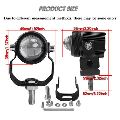 HJG Mini Driving Fog Lights 40W Dual Colour For universal Motorcycle/Scooters/Cars/Jeeps