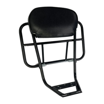 Vespa Px Pe T5 Lambretta Series 1 2 3 Backrest & Rear Carrier Cuppini 2 In 1 Universal - Black