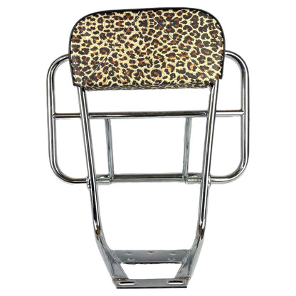 Vespa Lambretta Backrest Replacement Pad For Cuppini Carriers - Leopard Print