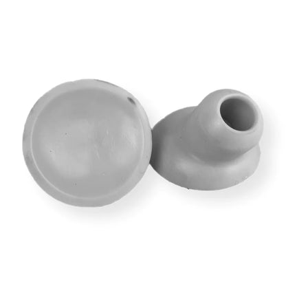 Front Carrier Replacement Rubber Cup/Buffer - 16mm - Pair - White