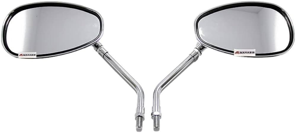 VESPA REAR VIEW MIRROR CHROME (PAIR)SQUARE NORMAL STEM